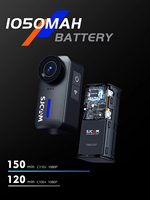 Caméra d'action C110+ 4K 30fps avec vision nocturne, gyroscope 6 axes, flash, télécommande WiFi, étanche 30m, batterie 1050mAh, MicroSD, sport DV portable pour casque