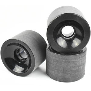 Fishboard Longboard Double Rocker Street <span class=keywords><strong>Freeride</strong></span> 70*51mm PU <span class=keywords><strong>Skate</strong></span> Skateboard Ruedas - Product Image 5