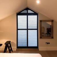 Persianas de Madera Modernas Personalizadas para Ventanas Arqueadas con Protección Solar y de Privacidad