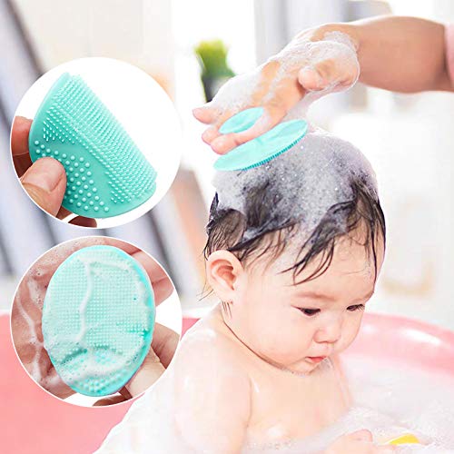 Face Scrubber, Soft Silicone Facial Cleansing Brush Face Exfoliator Blackhead Acne Pore Pad Cradle Face Wash Brush