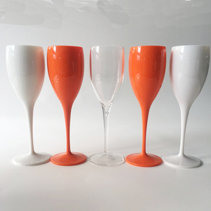 Calici da Vino in Acrilico BST 6oz 175ml Personalizzati, Bicchieri Trasparenti Gialli e Bianchi in Plastica per Champagne, Ideali per Matrimoni - Product Image 2