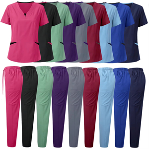 Uniformes Médicos Personalizados Unisex Antibacterianos de Secado Rápido y Elásticos para Hospitales, Uniformes de Enfermería con Logotipo - Product Image 1