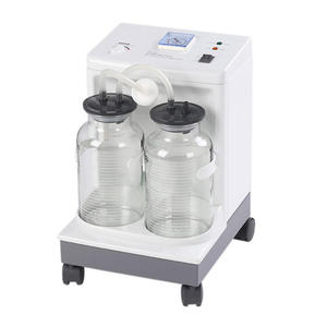 Promotion : Appareil d'aspiration électrique portable pour usage hospitalier, avec double flacon et chariot d'aspiration - Product Image 1