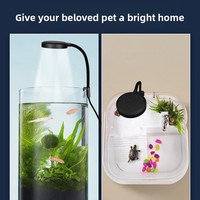 Nouvelle lampe à pince Turtle avec rotation à 360°, prise USB, LED pour aquarium et aquascaping, sans matériau