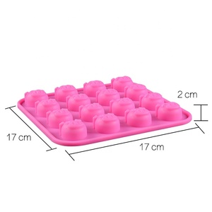 Molde de silicona con forma de cerdo para Chocolate, molde de silicona para <span class=keywords><strong>Fondant</strong></span>, 16 unidades - Product Image 4