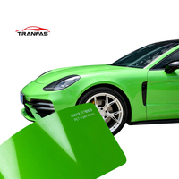 Vinilo PET de Lujo Verde Víbora Elástico de Tejido Fino para Envoltura Completa de Carrocería, Rollo de Protección de Pintura de 7.5mil con Protección UV