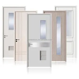 Apartment Pvc Door Interior Design Picture Frames Soundproof Wpc Smart Lock Door Waterproof