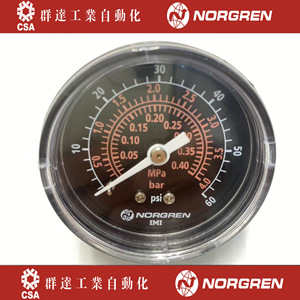 เกจวัดแรงดันแบบอนาล็อก Norgren รุ่น 18-015-208 0-60 Psi 0-4 บาร์ 0-0.4 เมกะปาสคาล ผลิตในประเทศจีน - Product Image 5