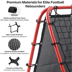 <span class=keywords><strong>But</strong></span> de football portable et durable pour l'entraînement des jeunes, pour les exercices de tir et de passe - Product Image 3