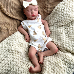 Muñecas de silicona de 43cm para adopción realista Reborn Girl Reborn Baby Art Doll coleccionables tomar ducha impermeable niños encantadores - Product Image 1