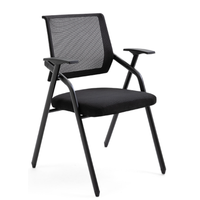 Chaise de formation de réunion pliante de bureau en maille unique moderne de haute qualité