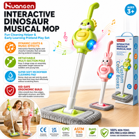 Jouets de ménage KZHM pour enfants, balai, activité parent-enfant, jouets de jeu d'imitation, jouets éducatifs Montessori pour tout-petits avec sons et lumières