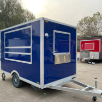Camp de bonne qualité, remorque de nourriture mobile pratique, chariot de nourriture de rue, friteuse, remorque de camion de nourriture, cuisine entièrement équipée