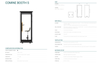Cabine de bureau insonorisée moderne pour 1 personne, cabine acoustique de confidentialité, réduction du bruit de 31 dB, ventilation silencieuse pour hôtel, bureau ouvert