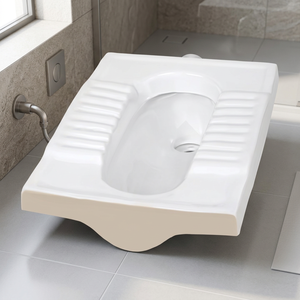 ห้องน้ำเซรามิกสีขาว WC orissa ห้องน้ำเครื่องลายครามอินเดียตะวันออก P-TRAP สไตล์แอฟริกัน - Product Image 6