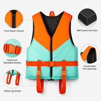 Chaleco Salvavidas para Rafting en Aguas Bravas 120-150N, PFD de Neopreno con Espuma de Celda Cerrada NBR para Kayak y Rescate Acuático