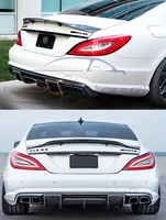 Pour 2012-2018 Mercedes Benz CLS 63 diffuseur arrière W218 W219 C257 modèle R en Fiber de carbone