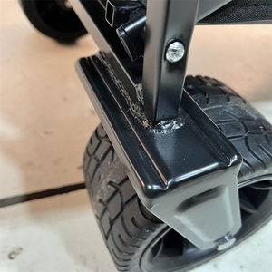 <span class=keywords><strong>Portail</strong></span> pliant pliable Wagon utilitaire Camping en plein air plage chariot jardin parc chariot 4 roues fortes poignée réglable - Product Image 4
