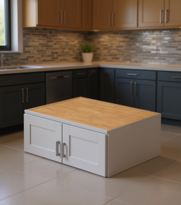 Mobile da Cucina Bianco Stile Shaker Sunique Sydney 36x12x24 Pollici, Pannello MDF, Unità di Stoccaggio in Stile Moderno - Product Image 2