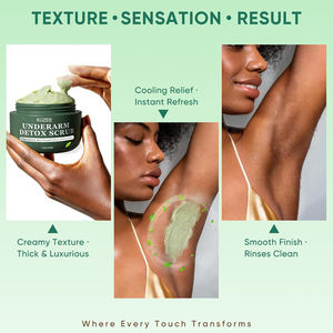 <span class=keywords><strong>Exfoliante</strong></span> <span class=keywords><strong>Corporal</strong></span> Humectante para Axilas con Cáscara de Nuez, Mentol y Aloe Vera para Eliminar Olores, Desodorantes, Acumulaciones y Manchas Oscuras - Product Image 5