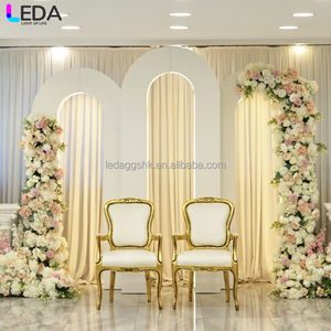 LEDA Designs - Fondo de Escenario para Eventos, Fondo de Acrílico 3D para Bodas, Arco de PVC, Decoración de Boda, Pared de Fondo Blanca - Product Image 4