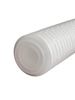 Cartouche filtrante plissée à haut débit 20-60 pouces, joint plat PP 0,1-100 microns pour le traitement industriel des aliments, des produits chimiques et de l'eau