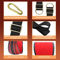 Sangle de porte robuste en cuir PU pour balançoire sexuelle, équipement BDSM, support lombaire, mobilier érotique doux pour hommes et femmes InnerBloom