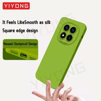 Pour Xiaomi Redmi Note 14 Pro Plus Note14 5G Coque Arrière DUO Protection Appareil Photo Peau Douce Silicone Liquide Étui Téléphone Antichoc