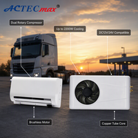 LKW-Standklimaanlage Split DC 24V 12V Batteriebetrieben mit Doppel-Rotationskompressor für Schlafkabinen-Kühlsystem, Energiesparend