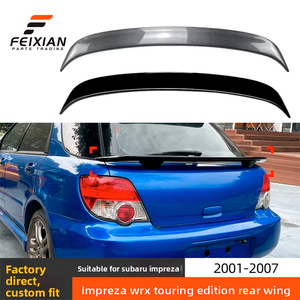Alerón Trasero para Subaru <span class=keywords><strong>Impreza</strong></span> WRX 2001-2007, Alerón Medio, ABS, Negro Piano, Patrón de Fibra de Carbono, Modificación Automotriz - Product Image 1