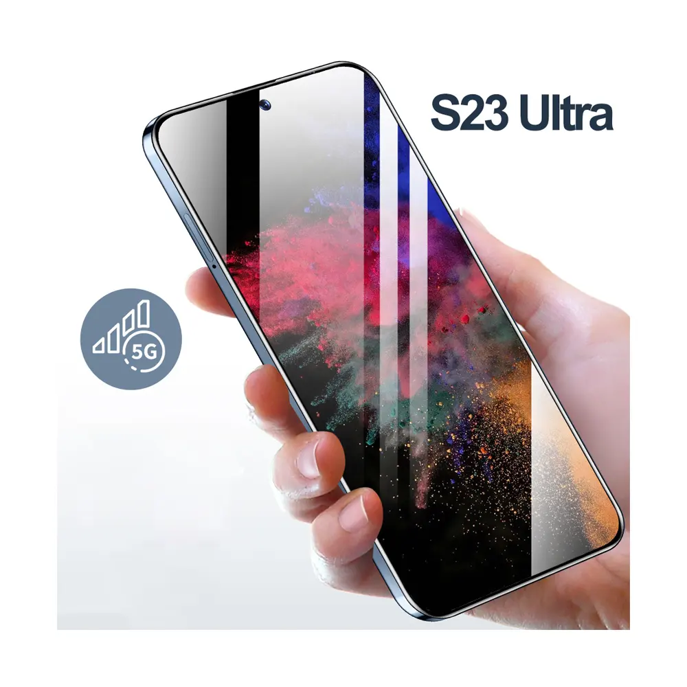 Original S23 siêu mở khóa 6.8 inch Android di động chơi game điện thoại thông minh Điện thoại mới thương hiệu điện thoại di động Đôi Sim thẻ