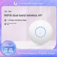 Point d'accès sans fil bi-bande Gigabit UBNT UniFi U6-Lite LR WiFi 6 802.11ax MU-MIMO avec couverture et fonction Roaming