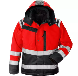 Mùa Đông Không Thấm Nước An Toàn Quần Áo Áo Khoác, Người Đàn Ông Cơ Khí Của <span class=keywords><strong>Hi</strong></span> <span class=keywords><strong>VIS</strong></span> Tùy Chỉnh Xây Dựng Workwear, Phản Quang An Toàn Làm Việc Quần Áo - Product Image 4