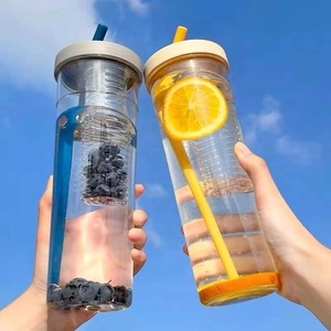 Botella <span class=keywords><strong>de</strong></span> bebida Tazas <span class=keywords><strong>de</strong></span> jugo <span class=keywords><strong>de</strong></span> limón filtradas <span class=keywords><strong>de</strong></span> gran capacidad <span class=keywords><strong>con</strong></span> tapas y pajitas Vaso <span class=keywords><strong>de</strong></span> <span class=keywords><strong>plástico</strong></span> reutilizable <span class=keywords><strong>de</strong></span> estilo Simple Ins - Product Image 6