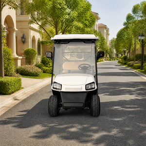 Voiturette de golf électrique 4 places 60V 3.5KW à moteur AC certifiée CE, véhicule de transport privé à basse vitesse pour villas de luxe résidentielles - Product Image 1