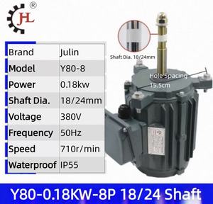 Moteur métallique JULIN 0,18 kW à flux croisé 380 V - Garantie 1 an - Product Image 4