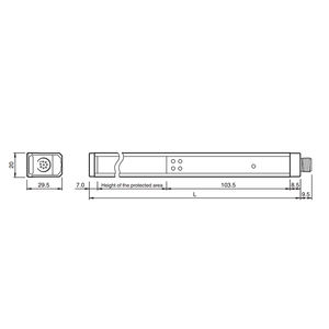 Capteur photoélectrique multi-faisceaux Pepperl + Fuchs P + F d'origine neuf, rideau lumineux de sécurité SLCS30, montage polyvalent 2 - Product Image 6