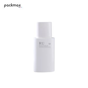 Botella plana de PE de 30ml/50g con boquilla puntiaguda a presión - para protector solar, prebase, crema de manos y loción - envase cosmético recargable - Product Image 1
