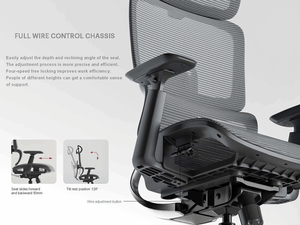 Moderna sedia da ufficio in Mesh di alta qualità regolabile poggiatesta di lusso Design ergonomico all'ingrosso in schiuma girevole sedia computer - Product Image 6