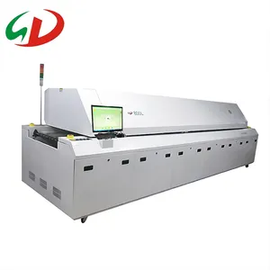 New design LED Reflow Oven solder/ Hot Air SMT Reflow Soldering Oven PCB Motherboard Customized Heating Zone