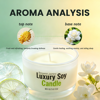 Huile de massage de luxe à basse température 85g 100% naturelle biologique Bergamote Jasmin Aromathérapie 6 senteurs Vente en gros OEM/ODM