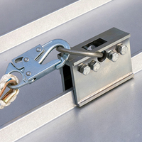 Ancrages de sécurité pour toiture JH-Mech, design compact et robuste, sans dommages, pour toiture à joint debout, non-pénétrants, en métal, pour la protection contre les chutes