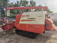 Moissonneuse-batteuse sur chenilles Lovol RG60 pour riz, blé, soja, céréales, avec moteur diesel, boîte de vitesses, semi-automatique, largeur de travail de 2200 mm
