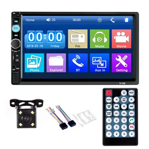 Suokula 7inch Touch Screen 7010b MP5 Radio Stereo DVD 2 Double Din Car Video Player with Rear Camera