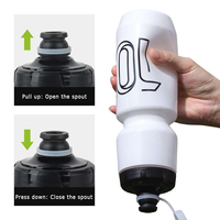 Bouteille d'eau pour vélo en PP de qualité alimentaire, écologique, anti-corrosion, sans BPA, anti-fuite, avec logo personnalisé