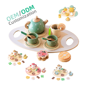 Wholesale Interactive Kitchen Food Toys Wooden Afternoon Tea Series Pretend Role Play for Parent-Child Interaction for Kids - Product Image 1