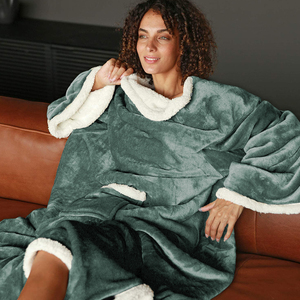 Coperta TV indossabile Super morbida con maniche e tasca - Product Image 3