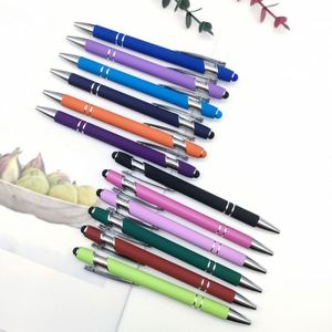 Metal Aluminum Rod <b>Pen</b> Capacitive Touch Ballpoint <b>Pen</b> Handwritten Touch Screen <b>Pen</b> Printed Logo - Product Image 3
