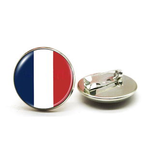 Broche ronde en métal électro-plaqué avec drapeau de 32 pays pour le football mondial <span class=keywords><strong>2022</strong></span>, badge, épingle à vêtements, vente en gros - Product Image 4