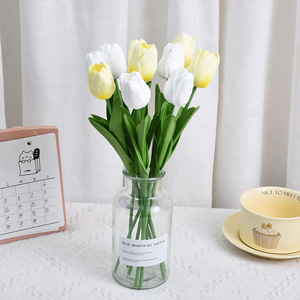 Ramo <span class=keywords><strong>de</strong></span> Tulipanes Artificiales <span class=keywords><strong>de</strong></span> Lujo, Flores Realistas <span class=keywords><strong>de</strong></span> Múltiples Colores para Decoración del Hogar, <span class=keywords><strong>Fotografía</strong></span> <span class=keywords><strong>de</strong></span> Bodas - Product Image 6